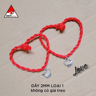 Vòng tay chỉ đỏ may mắn mix mặt treo vnm005 dutios
