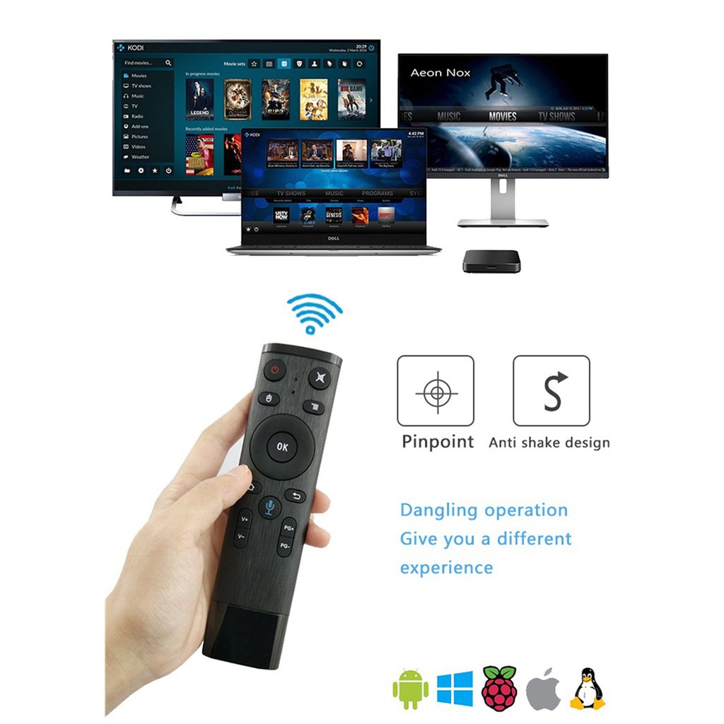 Remote Voice Q5 - Q5M Điều khiển tìm kiếm bằng giọng nói cho TX5 mini, TX3 mini, Mibox, Mecool ...