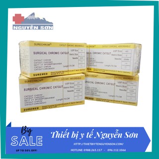 Chỉ khâu y tế Catgut đủ size - thiết bị y tế Nguyễn Sơn