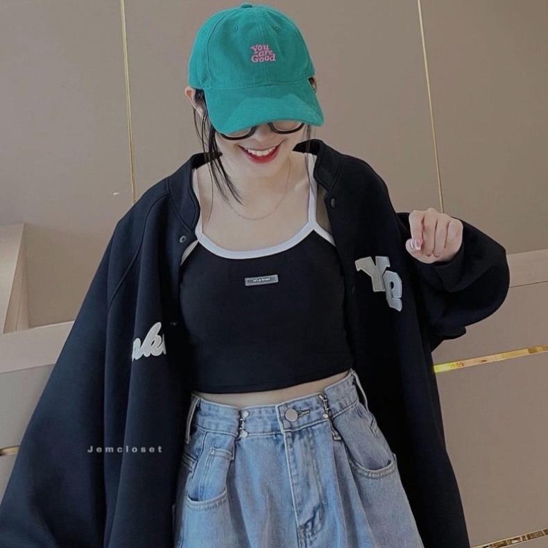 [Xả Kho] Áo 2 Dây Croptop Dáng Ống♥️ Áo Croptop Nữ Thêu WILL Chất Bo Gân Thiết Kế Basic Ôm Sát Body Lên Dáng Cực Xinh