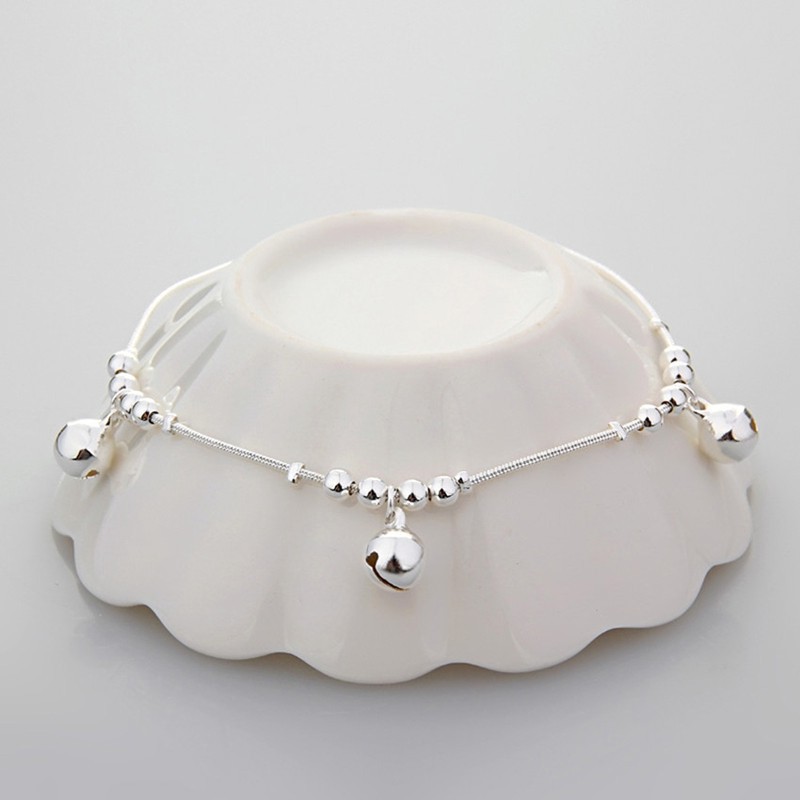 Suxinjewelry/Thời trang nữ 3 quả chuông 12 hạt Vòng tay sang trọng Vòng chân đi biển