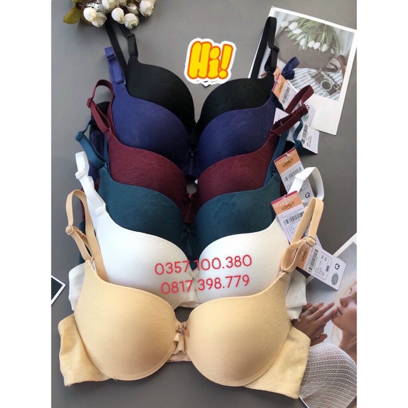 Bộ đồ lót mút vừa 3cm vải gấm siêu êm Lovely 176E