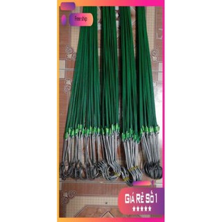 10 móc kẽm bọc nhựa treo lan dài 90cm