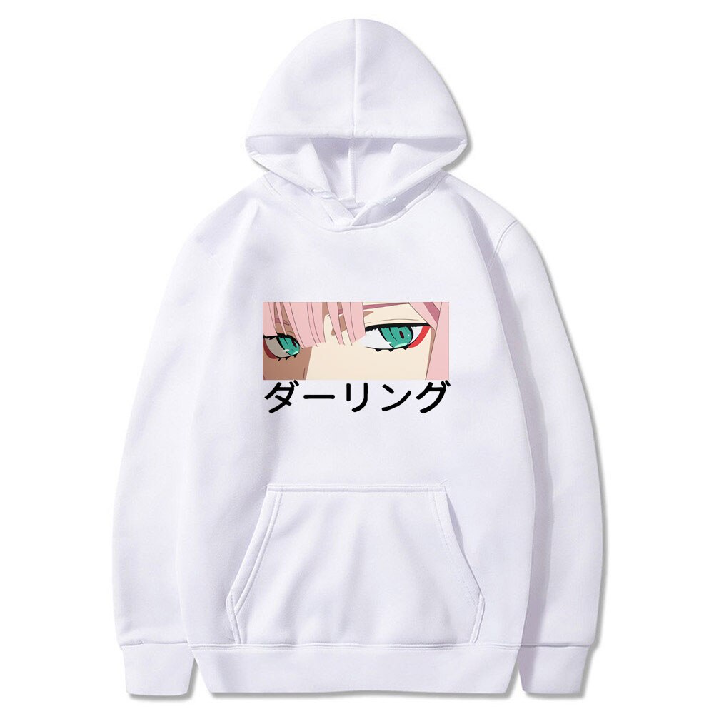 Áo Hoodie Dáng Rộng In Hình Darling In The Franxx Zero TWO Phong Cách Harajuku Cho Nam Và Nữ