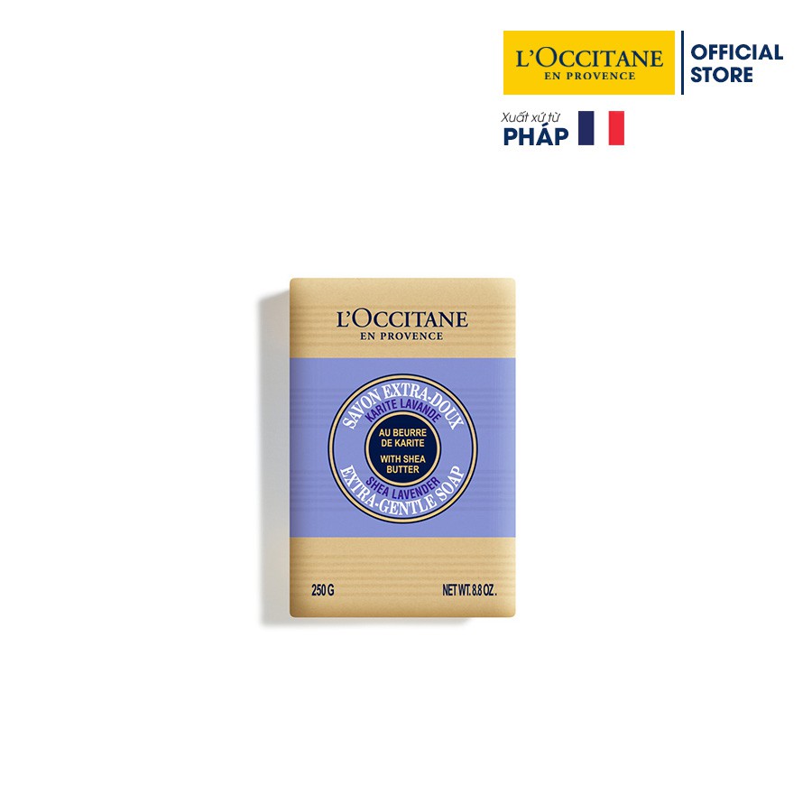 Xà phòng L'Occitane Bơ Đậu Mỡ hương hoa Oải Hương 250g