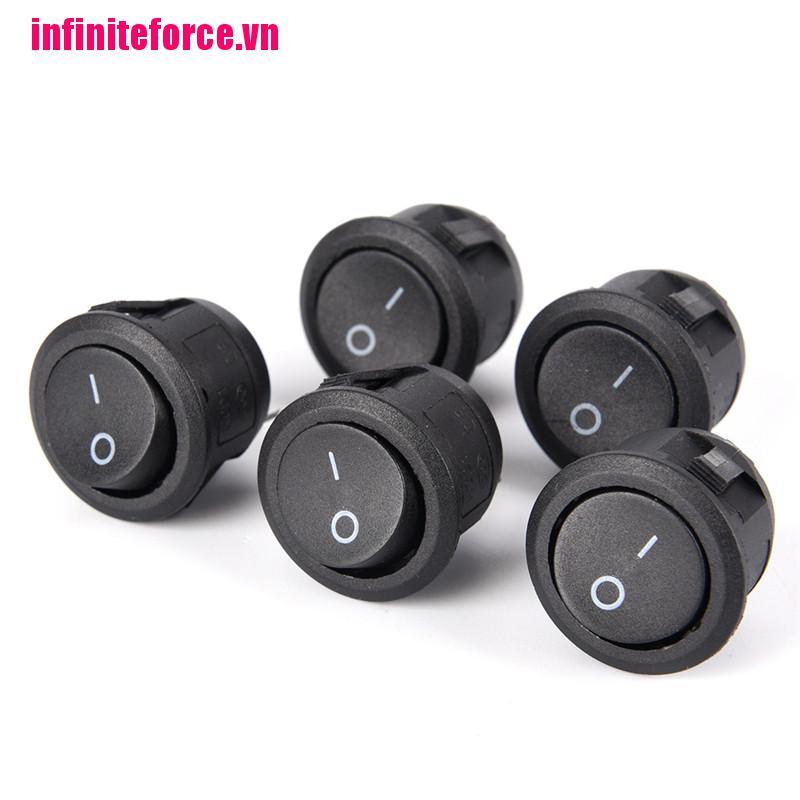 1 Công Tắc On-Off Spst 2-Pin Hình Tròn Chống Thấm Nước
