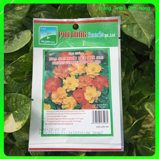 Hạt Giống Hoa Sao Nhái Kép Mix 518 Phú Nông - Gói 20 hạt - Cosmos Sulpherous