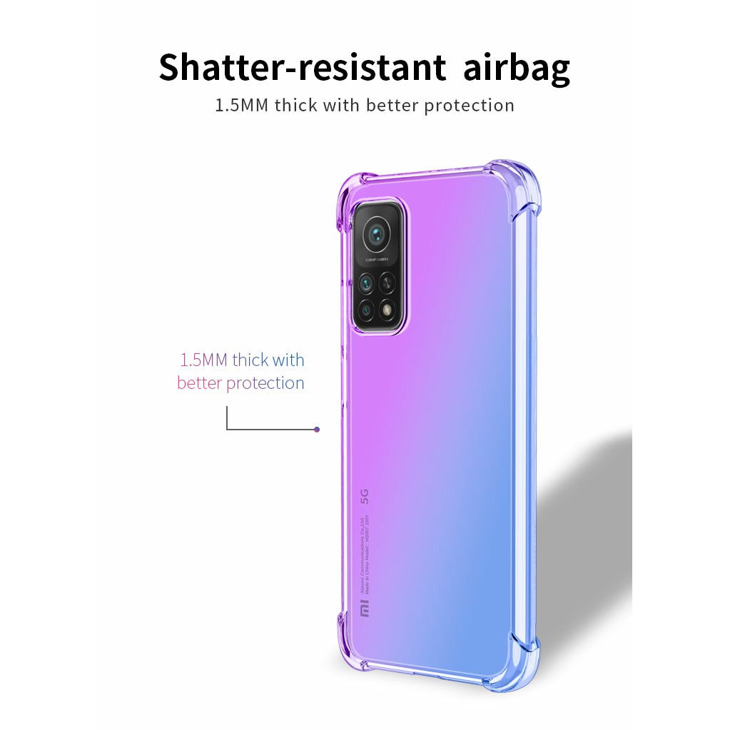 Ốp lưng Xiaomi Mi 10T Pro / Mi 10T / Mi 11T / Mi 11T Pro dẻo TPU đa sắc lồi 4 góc cao cấp