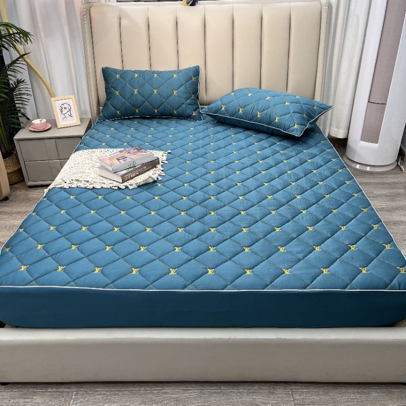Set ga gối lụa tơ tằm trần bông thương hiệu cao cấp