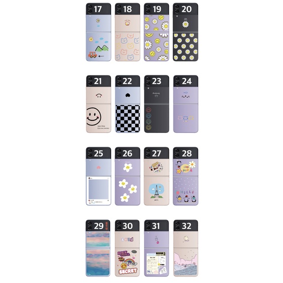 Ốp Điện Thoại Trong Suốt 3 Thiết Kế Có Vòng Đỡ Cho Samsung Galaxy Z Flip 3