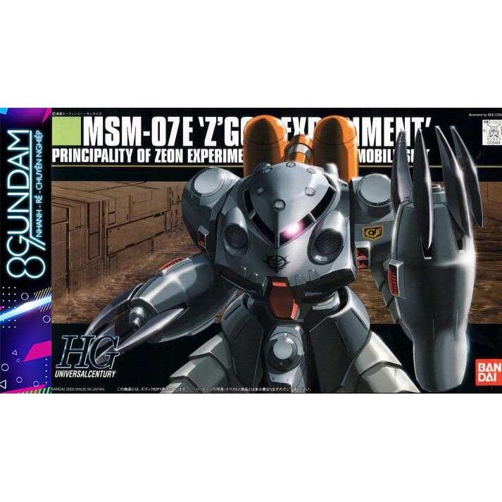 Mô Hình Lắp Ráp HG UC Z'gok Zgok Experiment