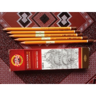 Bút chì tiệp koh-i-noor 1500 thân vàng độ các mã từ hb đến 8b