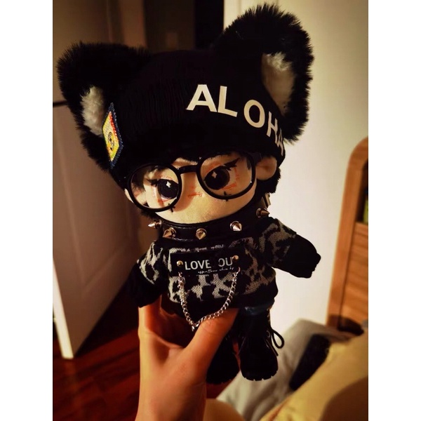 Doll 20cm Thời Mặc Chú Mèo Đen Đáng Yêu