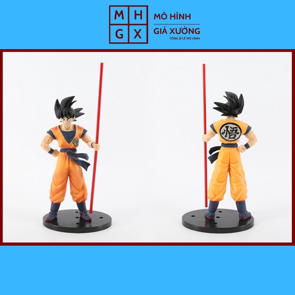 Mô hình Dragon Ball  SonGoku cầm gậy siêu đẹp cao 27cm figure mô hình 7 viên ngọc rồng dragon ball mô hình giá xưởng