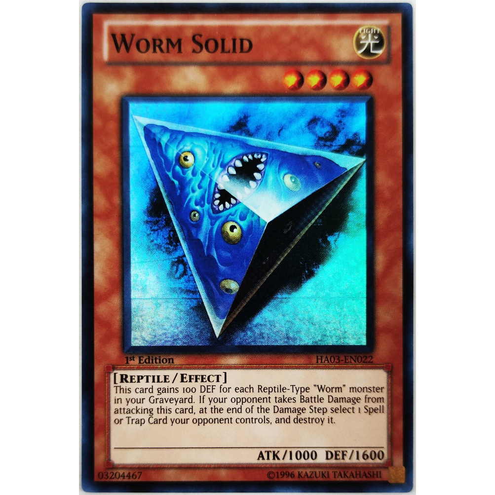 [Thẻ Yugioh] Worm Solid |EN| Super Rare