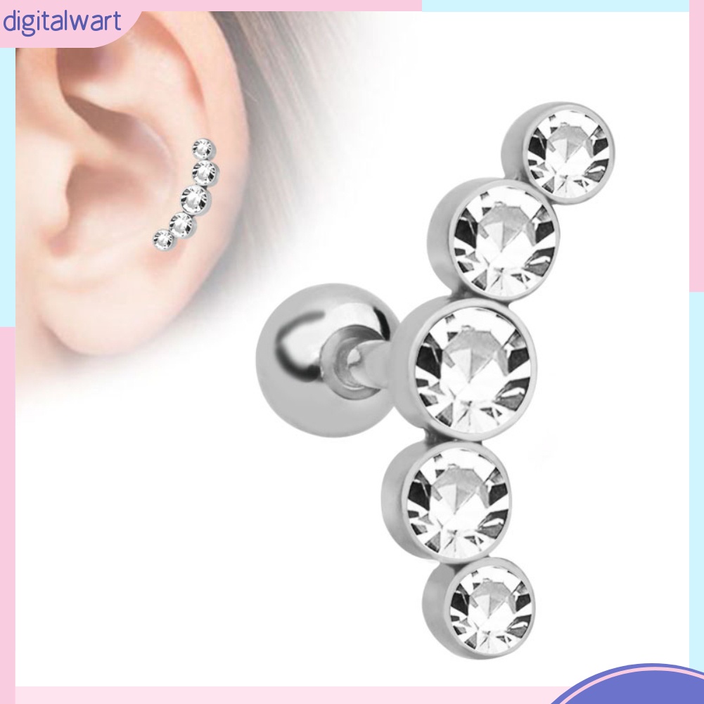 1 khuyên tai đính đá thời trang nữ tính