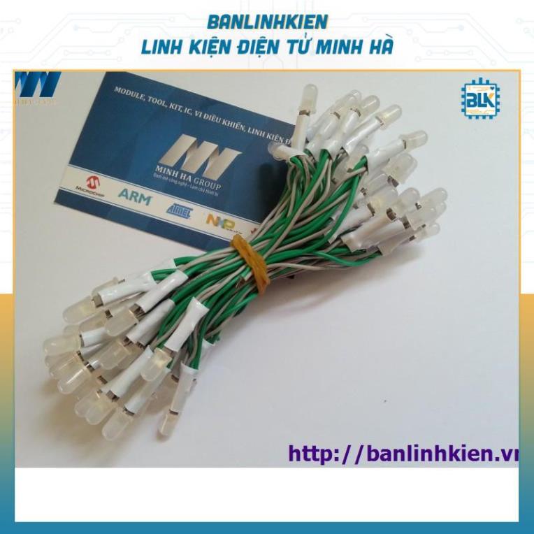 LED Liền Dây Phi 5 Xanh Lá (100 Bóng)