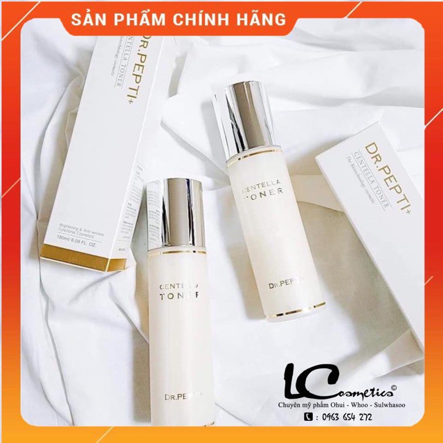 {Hàng chính hãng}  Nước hoa hồng Toner Centela Peptit Siêu phẩm Căng bóng da chai 180ml