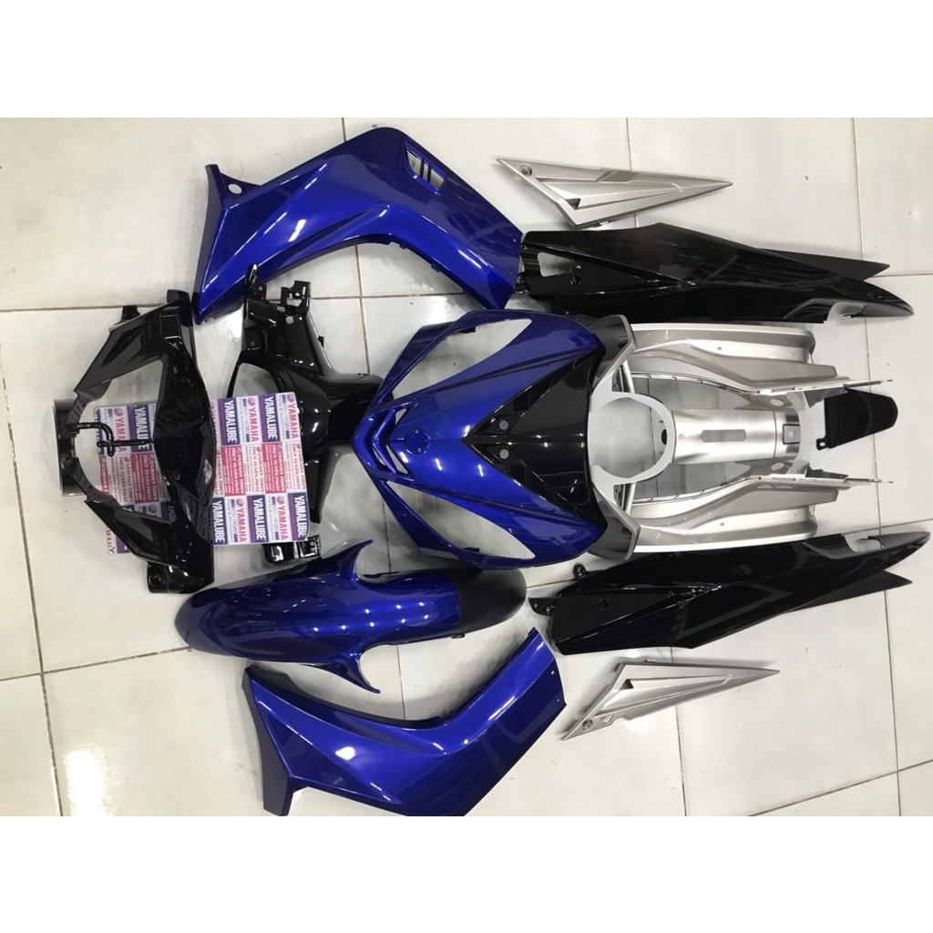 Dàn áo xanh dương ex 2006 - 2010 - 12 món mủ sơn đi đầu nhỏ chính hãng yamaha