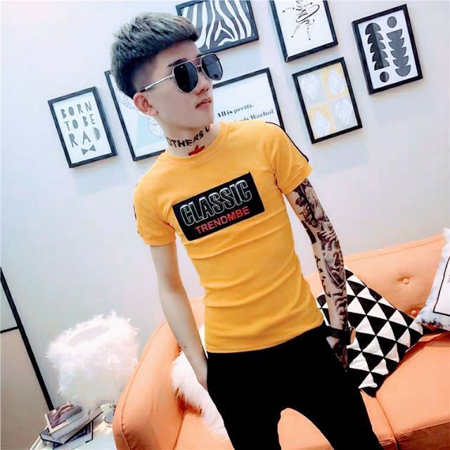 Áo thun nam tay ngắn in CLASSIC áo thun teen nam nữ hot | BigBuy360 - bigbuy360.vn