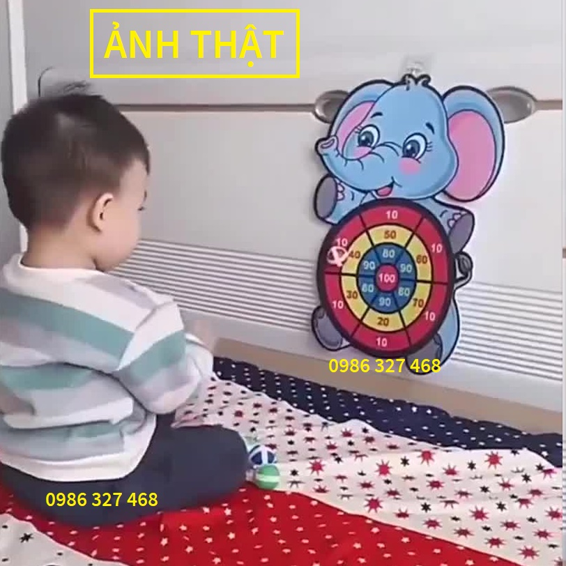 Ném Bóng Dính, Bảng Phi Tiêu Bóng Ném Dính Rèn Luyện Tính Tập Trung Cho Bé Tặng Kèm 3 Bóng