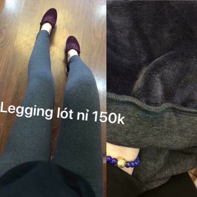 Legging bầu lót lông 