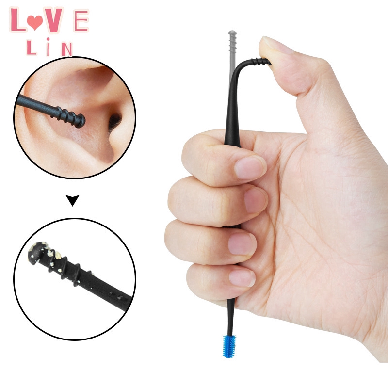 Dụng Cụ Lấy Ráy Tai Đầu Xoắn 360 Độ Mềm Mại Chất Lượng Cao