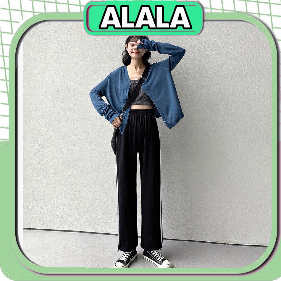 Quần Jogger ống rộng bo gấu rút dây ALALA form ống rộng boom mặc được 2 kiểu thời trang Unisex chất vải nỉ da cá dày dặn