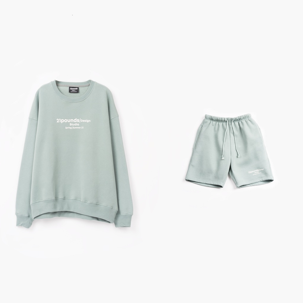 Set bộ sweater và quần đùi 21pounds