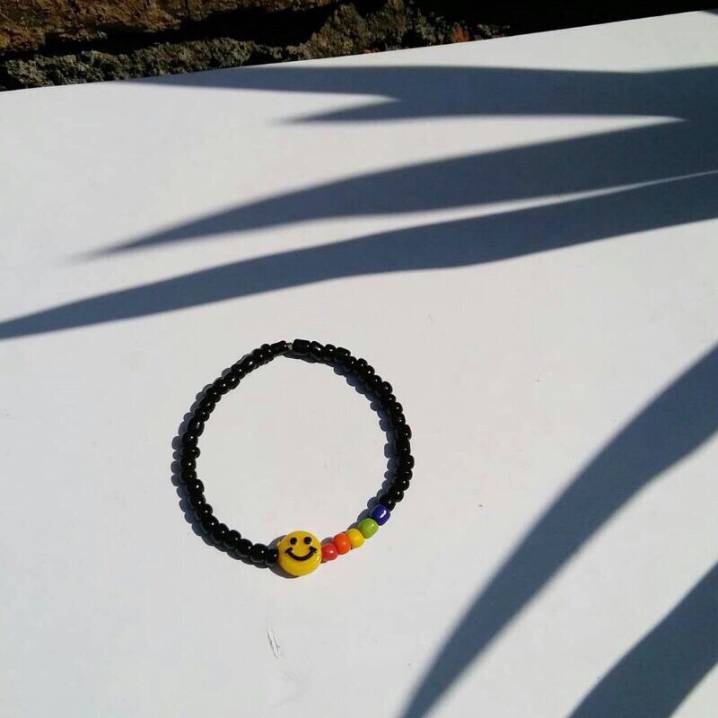 Vòng tay hạt cườm hình mặt cười cheap moment WINNER Mino