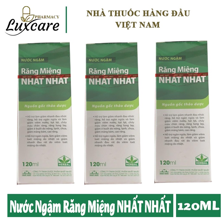 Răng Miệng NhấtNhất - Hỗ Trợ Bảo Vệ Răng - Hộp 120ml - Luxcare