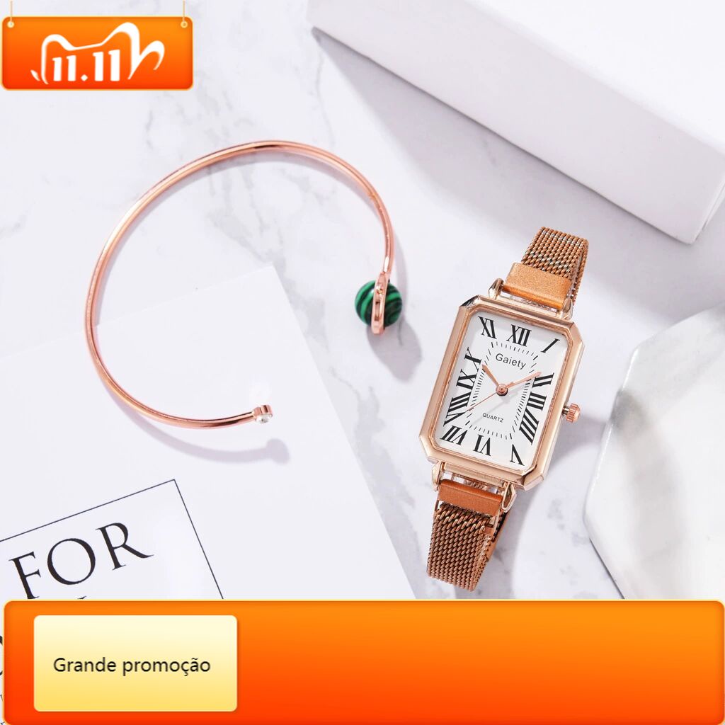 Đồng Hồ Đeo Tay Qsjhy Dây Thép Đính Đá Thạch Anh Hình Trái Tim Sang Trọng Thời Trang Cho Nữ
