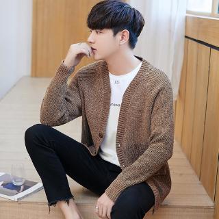 Áo Khoác Nam Tay Dài Cổ Chữ V Thời Trang Hàn Quốc