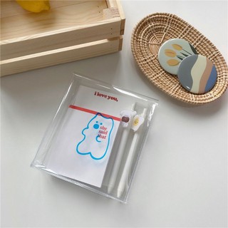 Túi nhựa pvc stationery pvc little blue bear
