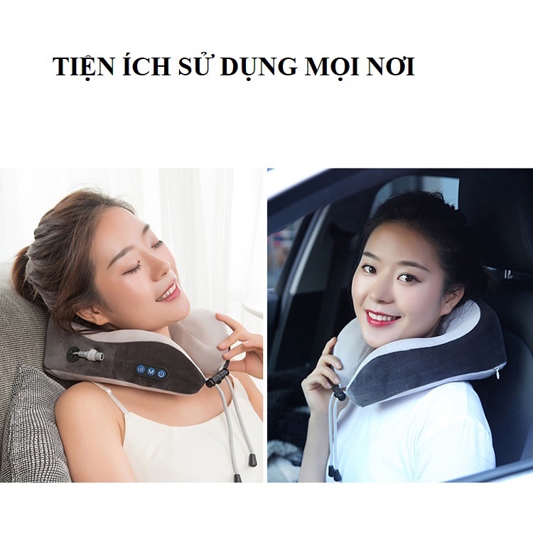 Máy Mát Xa Cổ Vai Gáy Hồng Ngoại J97 Cap Cấp Giúp Thư Giãn Loại Bỏ Các Tình Trạng Đau Đầu, Hoa Mắt, Chóng Mặt