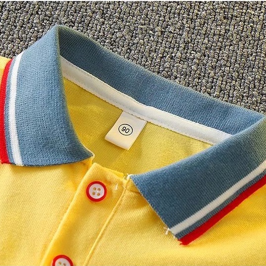 Bộ Áo Thun polo + Quần Short Denim Ngắn Tay Họa Tiết Hoạt Hình Thời Trang Mùa Hè 2022 Cho Bé Trai 3-15 Tuổi