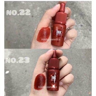 [Màu mới 22,23] Son kem lì Ink Peripera Velvet