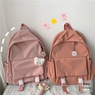 (Sẵn màu đen) Balo nữ vải dù chống thấm nước