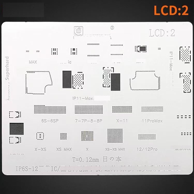 Vỉ ic màn, làm chân LCD:2 / iPH-16 các loại ic màn hình cho i.Phone