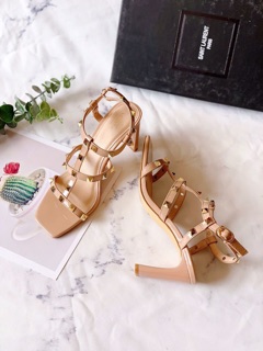 Giày sandal đinh tán gót nhập 7p