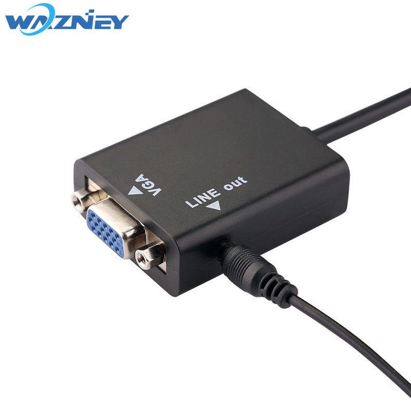 Cáp HDMI to VGA 1080P  Dành cho PS3, XBOX 360, Tivi Box, Laptop...xuất ra Màn Hình PC, Máy chiếu...