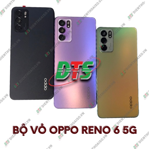 Bộ vỏ sườn lưng , kính camera ,khay sim oppo Reno 6 5g ( vỏ thay cho oppo reno 6 5g )