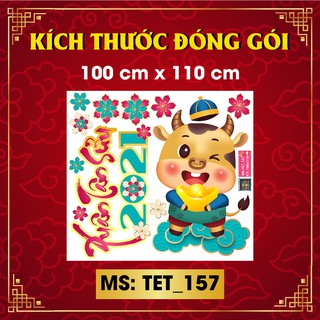 DECAL TRANG TRÍ TẾT 2021  SỐ 157