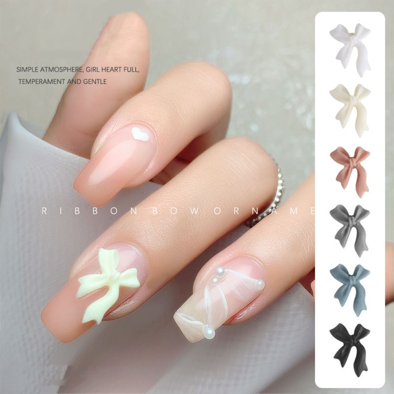 Set 10 Phụ Kiện Nơ 3D Trang Trí Móng Tay Nghệ Thuật