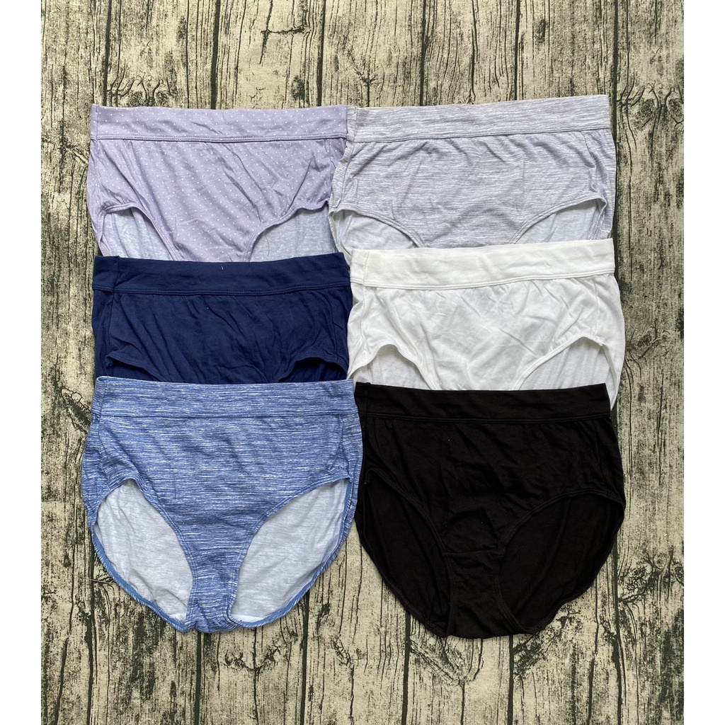 Hàng xuất xịn - Set 5c Quần lót cotton dáng Briefs xuất khẩu có big size