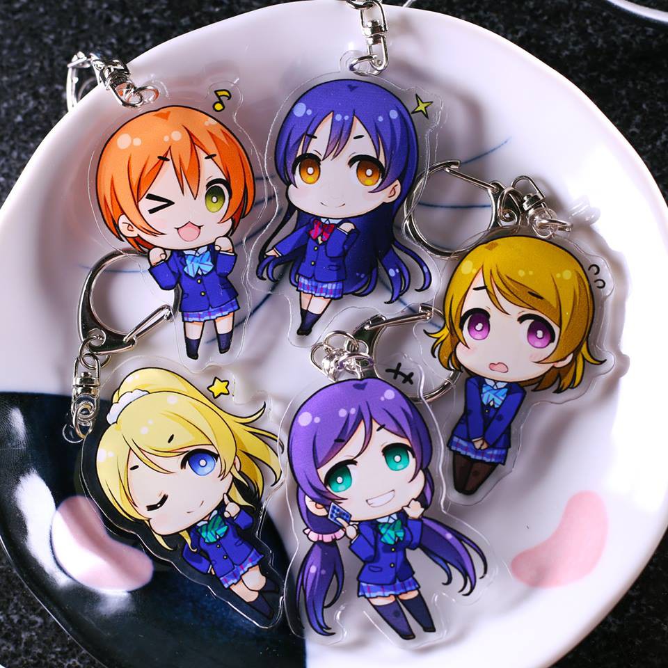 Móc khoá anime mica acrylic Love Live (6cm)