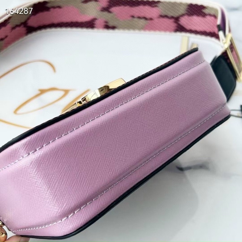 Túi xách nữ đẹp da thật Marc, 2 ngăn, dây đeo bản to trẻ trung