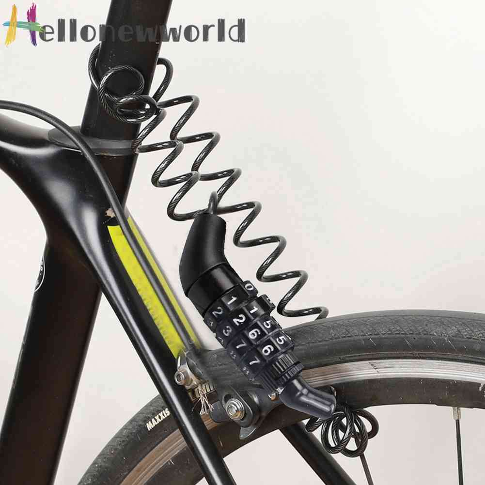 Dây Khóa Mũ Bảo Hiểm Chống Trộm 4 Số An Toàn Dành Cho Xe Đạp Leo Núi