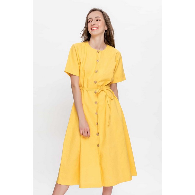 Đầm Yv le / Quần yếm chất linen Yv le M