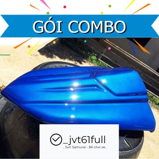 Combo Sơn màu xanh Candy Samurai nước biển: Lót UCH210 - Nền 124 - Màu Y139 - Bóng K1K